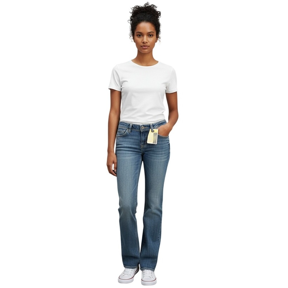 Vintage Levi's Girls Slim Boot Crushed Velvet Jeans Size 12 Denim Distressed NWT